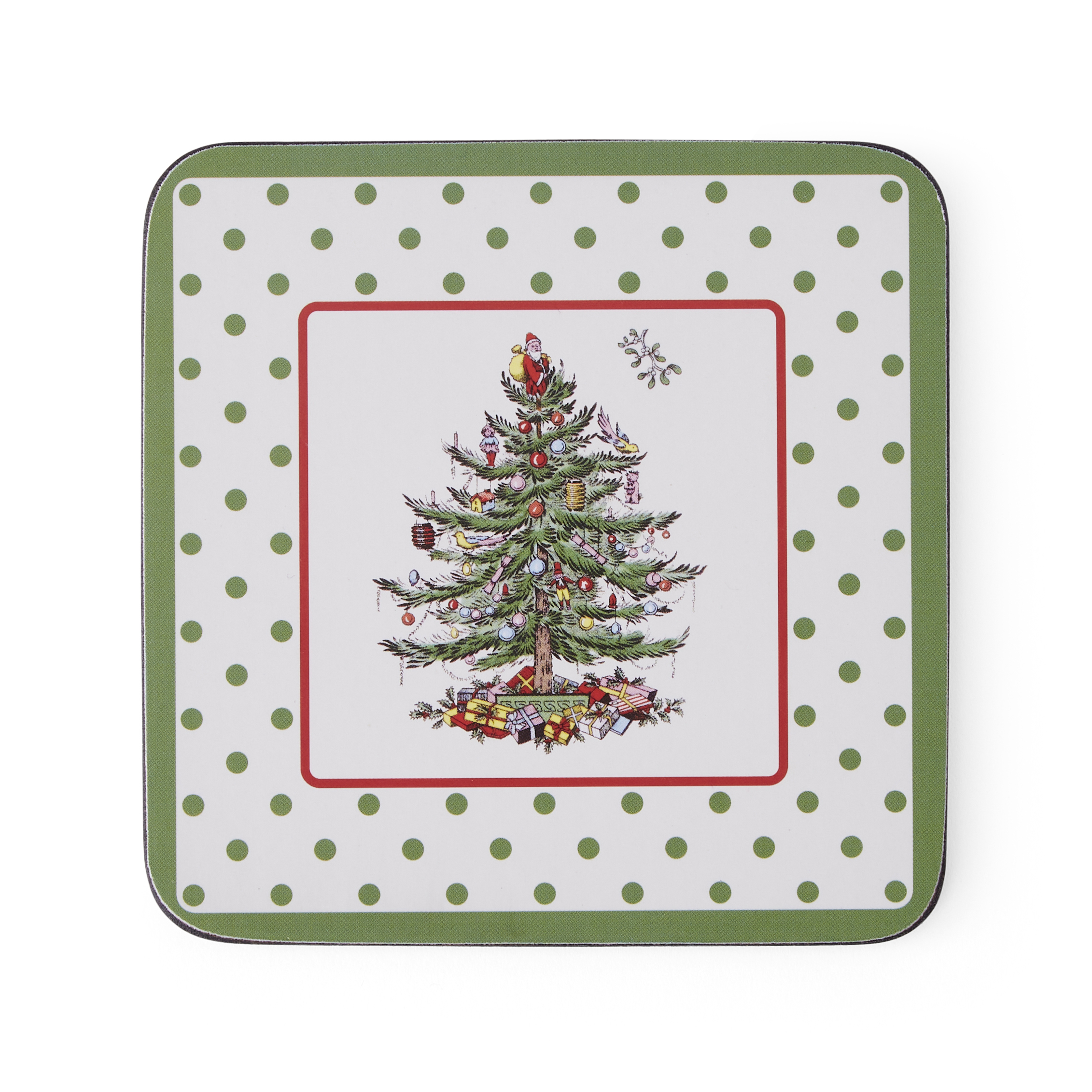 Christmas Tree Polka Dot 5 Piece Mug & Tin Set image number null